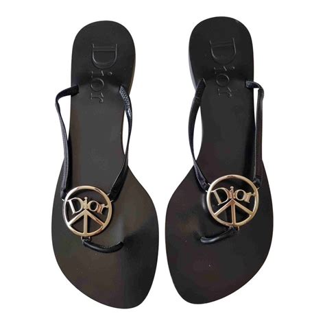 dior women's flip flops|Dior bay sandals.